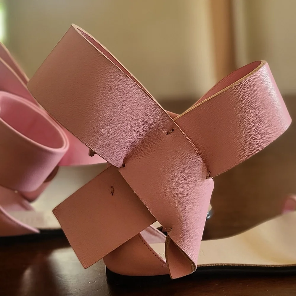 Aminah Kids Bow Sandal - Pink